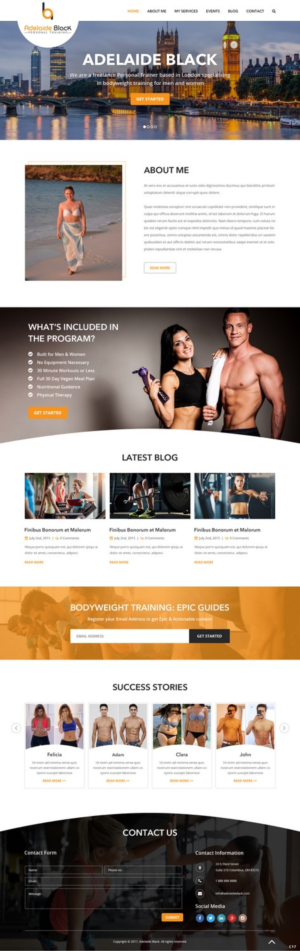 Web Design by pb for Adelaide Black Personal Training | Design: #16490239