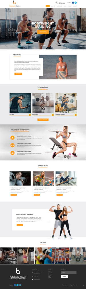 Web Design by pb for Adelaide Black Personal Training | Design: #16490240