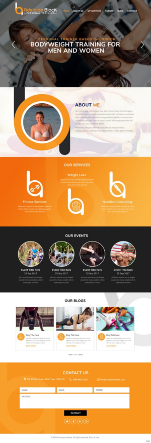 Web Design by pb for Adelaide Black Personal Training | Design: #16490241