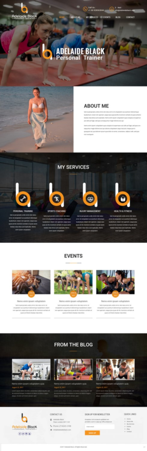Web Design by pb for Adelaide Black Personal Training | Design: #16500229