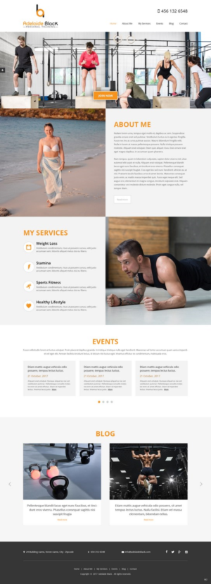 Web Design by pb for Adelaide Black Personal Training | Design: #16500231