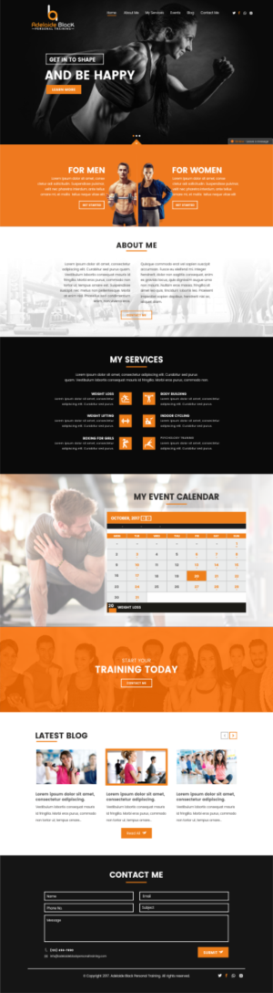 One Page Website for Personal Trainer in London | Web-Design von CreativeIyke
