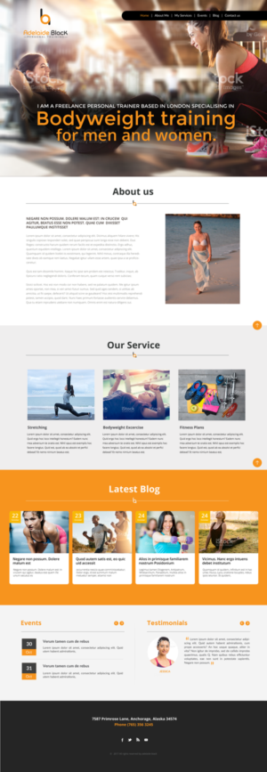 Web Design by chandrayaan.creative for Adelaide Black Personal Training | Design: #16685866