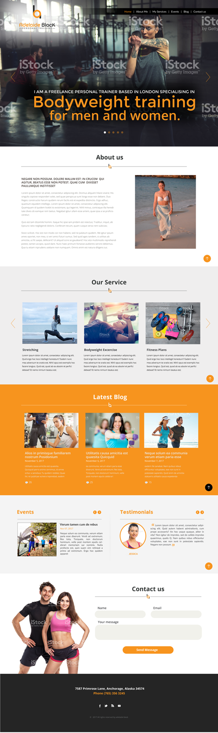Web Design by chandrayaan.creative for Adelaide Black Personal Training | Design #16694047