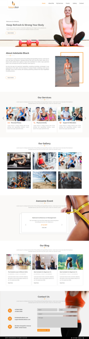 Web Design by Xclusive Designers for Adelaide Black Personal Training | Design: #16615473