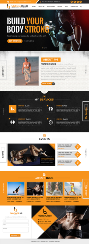 Web-Design von SAI DESIGNS für Adelaide Black Personal Training | Design #16550042