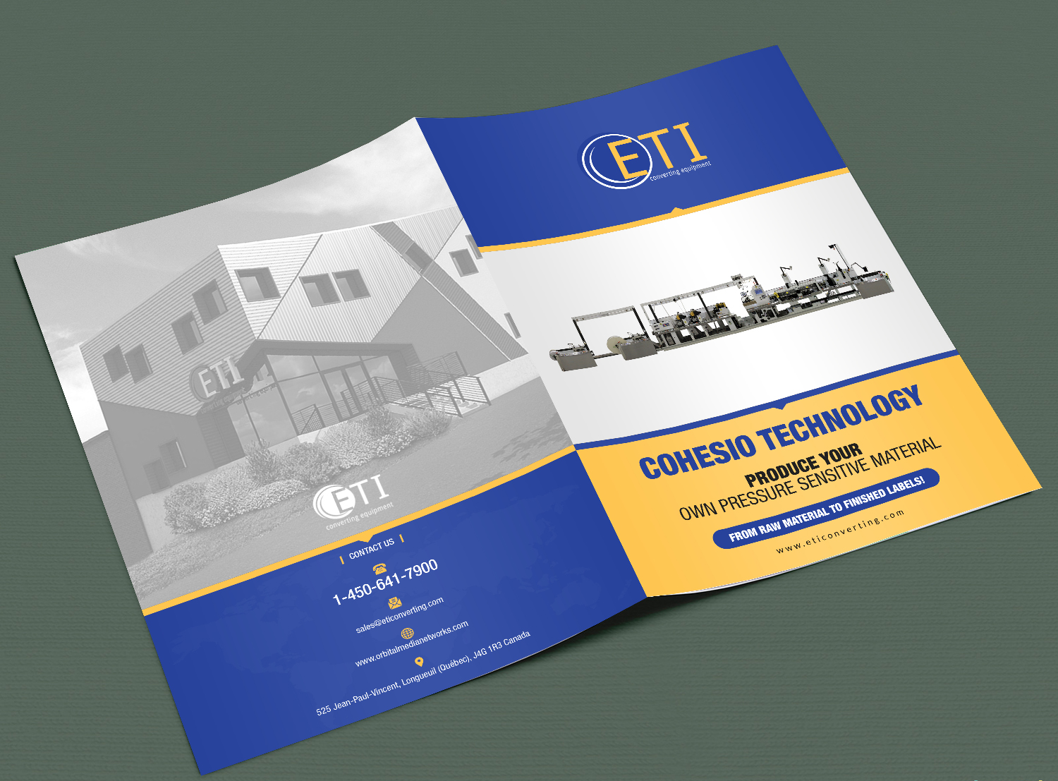 Broschüren-Design von debdesign für ETI Converting | Design #16531150