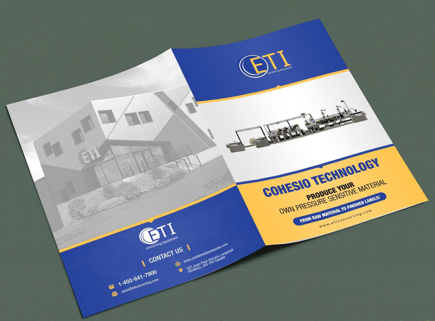 Design de Brochure par debdesign pour ETI Converting | Design #16531151