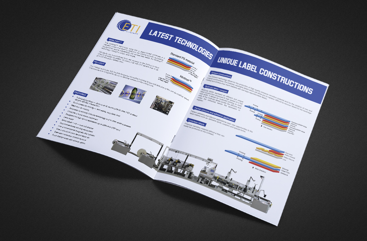 Brochure Design by Deziners Zone for ETI Converting | Design #16498665