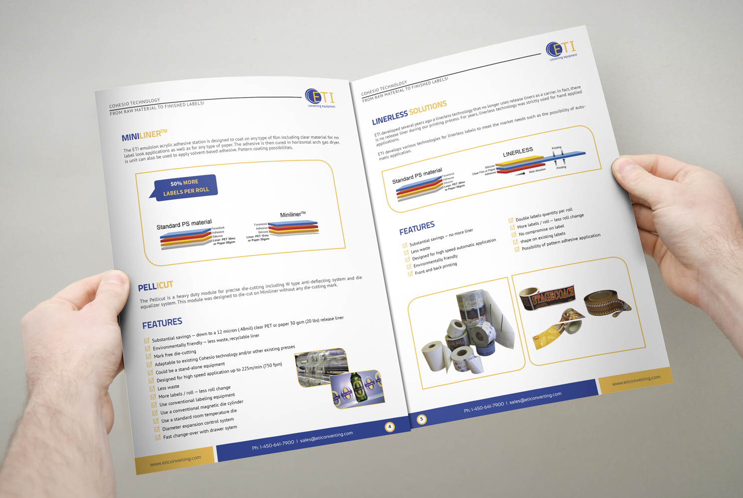 Broschüren-Design von iTech Graphics für ETI Converting | Design: #16555510