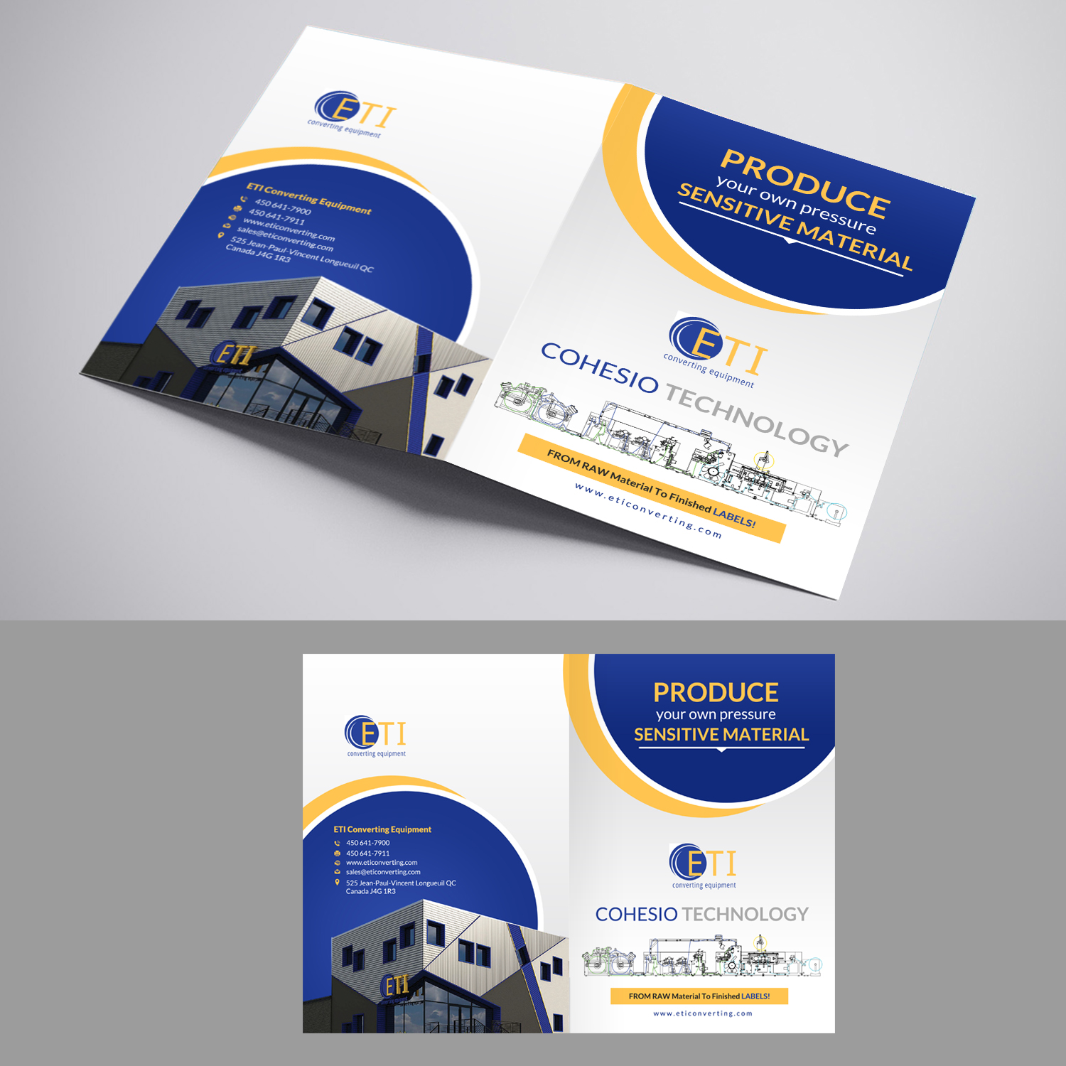 Design de Brochure par creative.bugs pour ETI Converting | Design #16532882