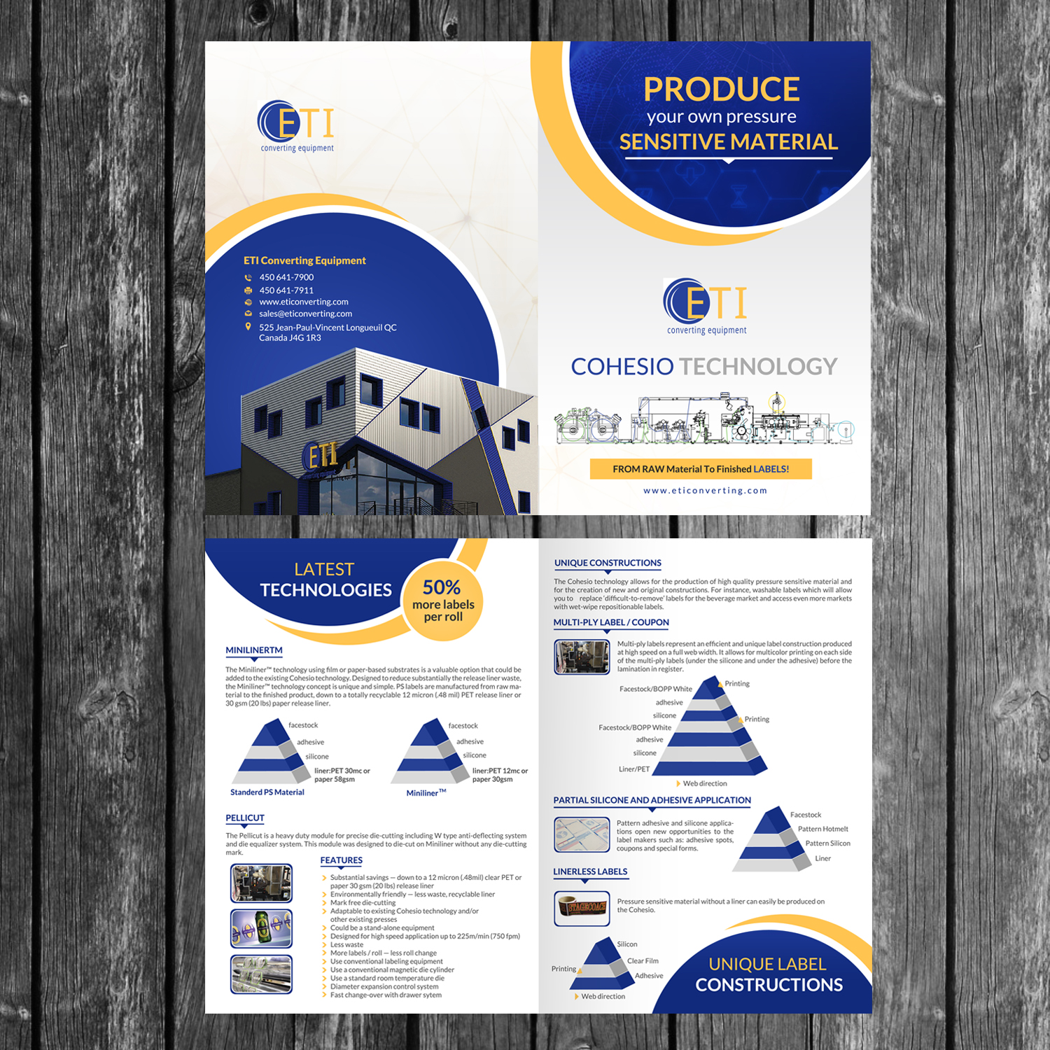 Brochure Design by creative.bugs for ETI Converting | Design #16542132
