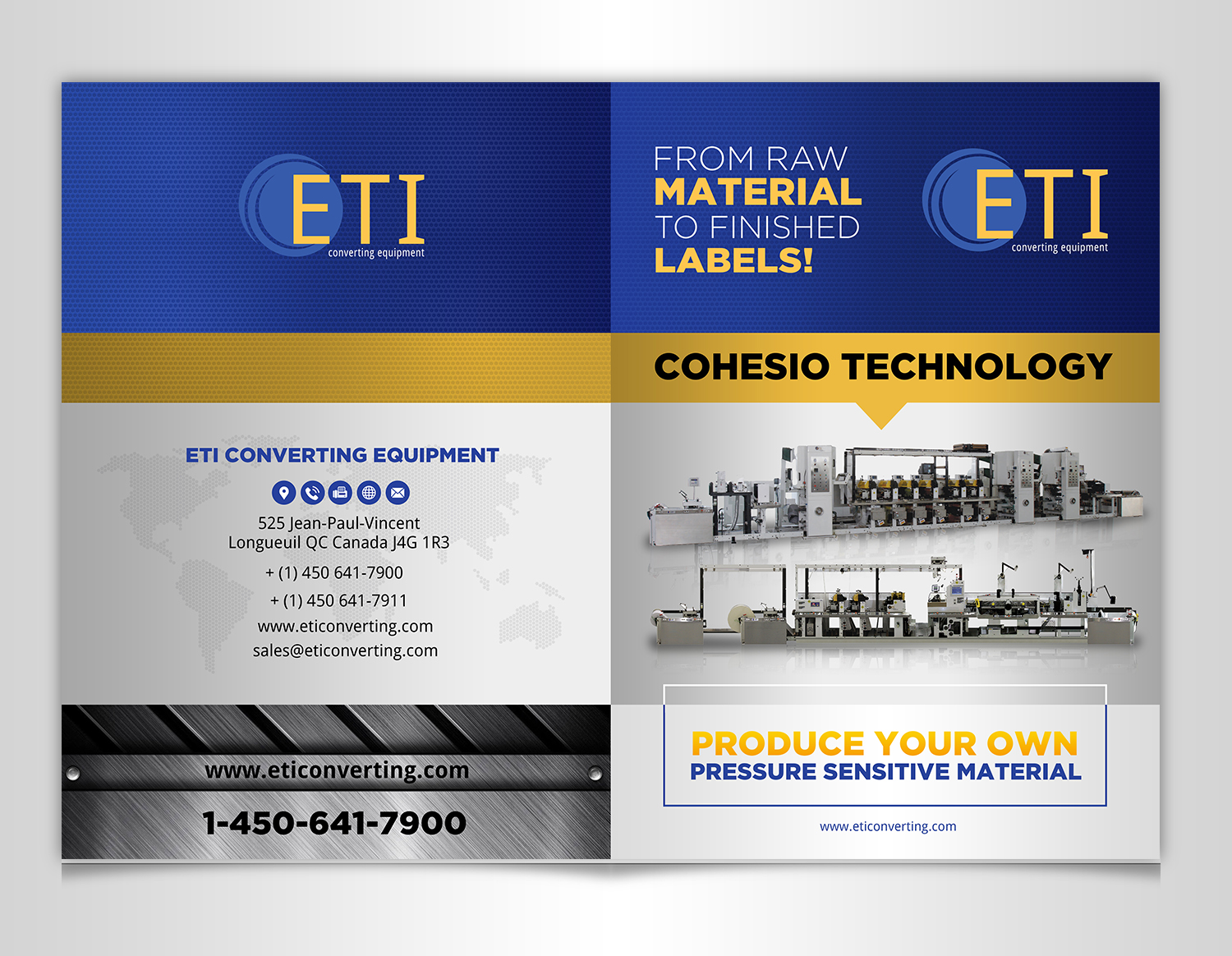 Brochure Design by SAI DESIGNS for ETI Converting | Design #16535609