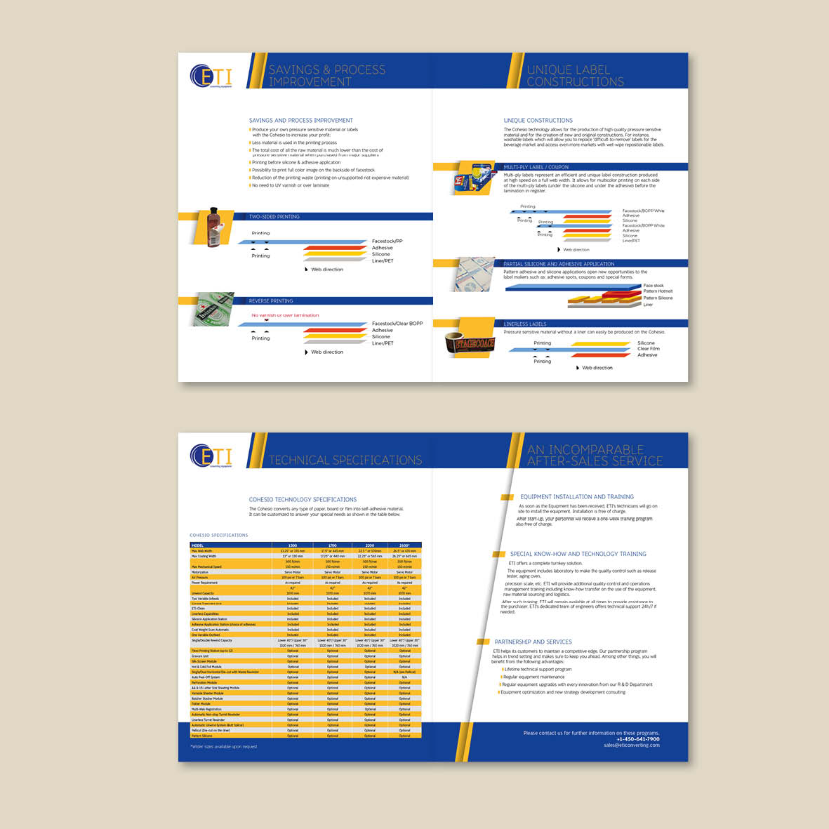Design de Brochure par 68_Design pour ETI Converting | Design #16536903