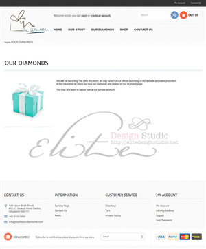 Wordpress Design by Caroloh for The Little Box Diamonds | Design: #2738423