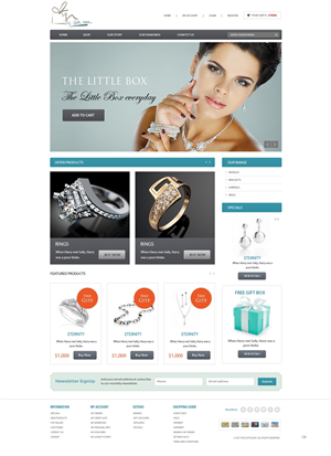 Wordpress Design by pb for The Little Box Diamonds | Design: #2711180