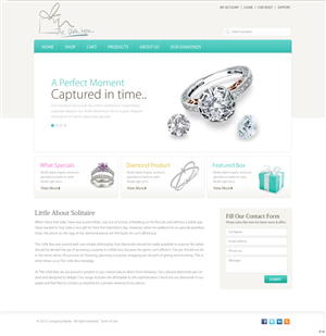 Wordpress Design by pb for The Little Box Diamonds | Design: #2711183