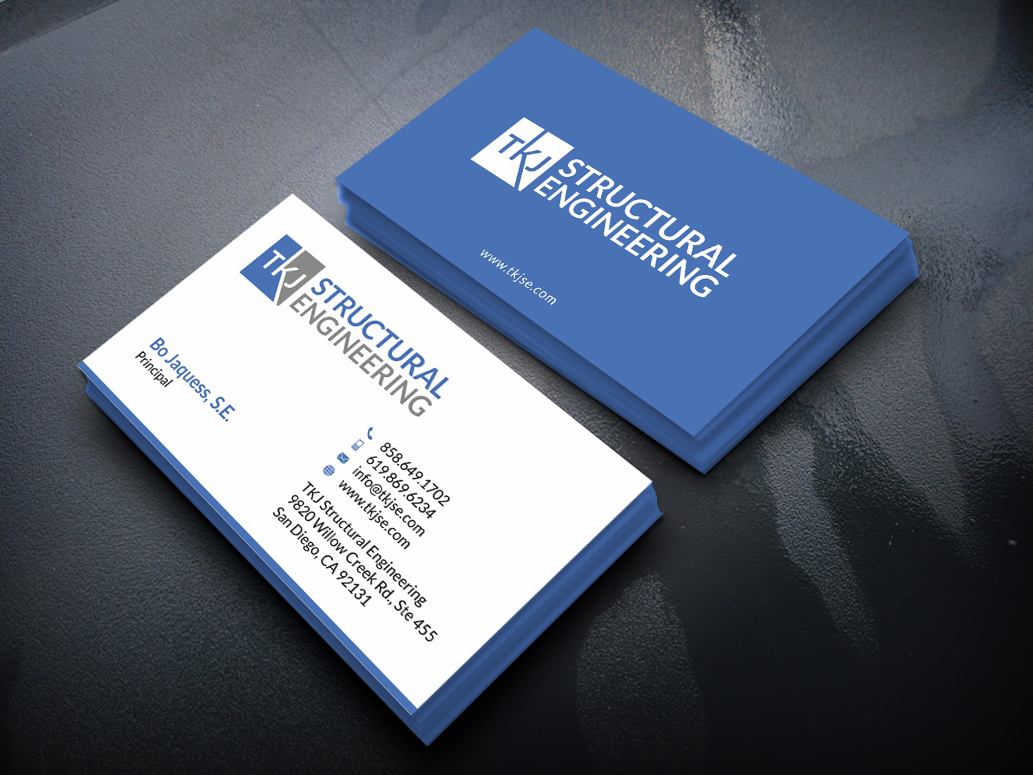 Business Card Design by SKYdesign for TKJ Structural Engineering | Design #16497220