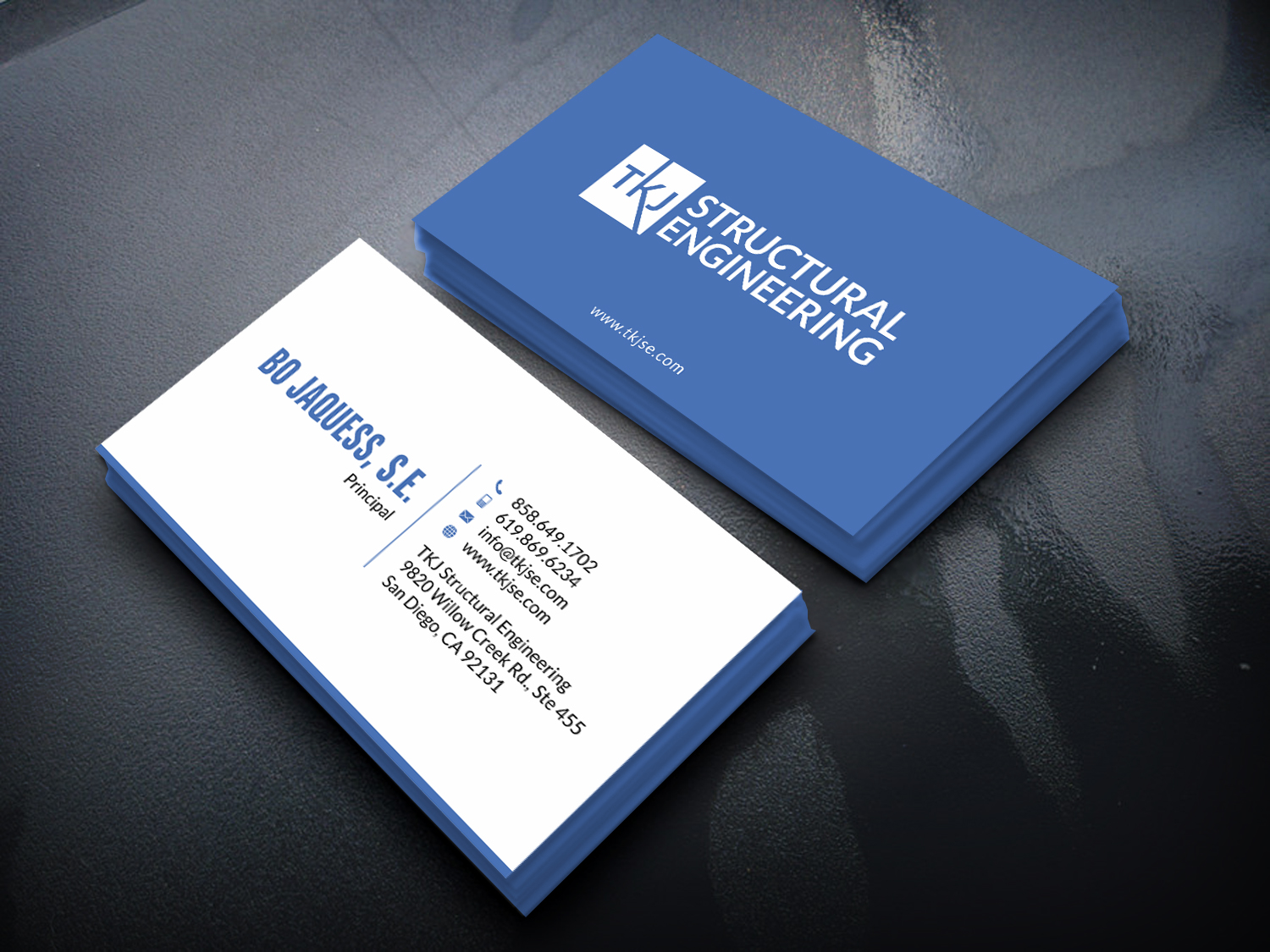 Business Card Design by SKYdesign for TKJ Structural Engineering | Design #16497222