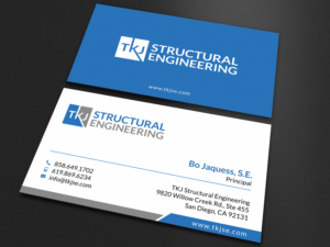 Business Card Design by SKYdesign for TKJ Structural Engineering | Design: #16497225