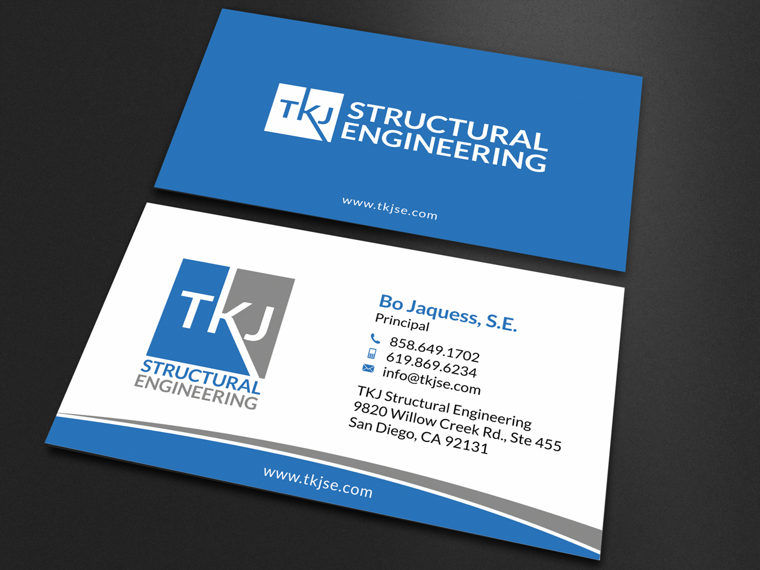 Business Card Design by SKYdesign for TKJ Structural Engineering | Design #16497231