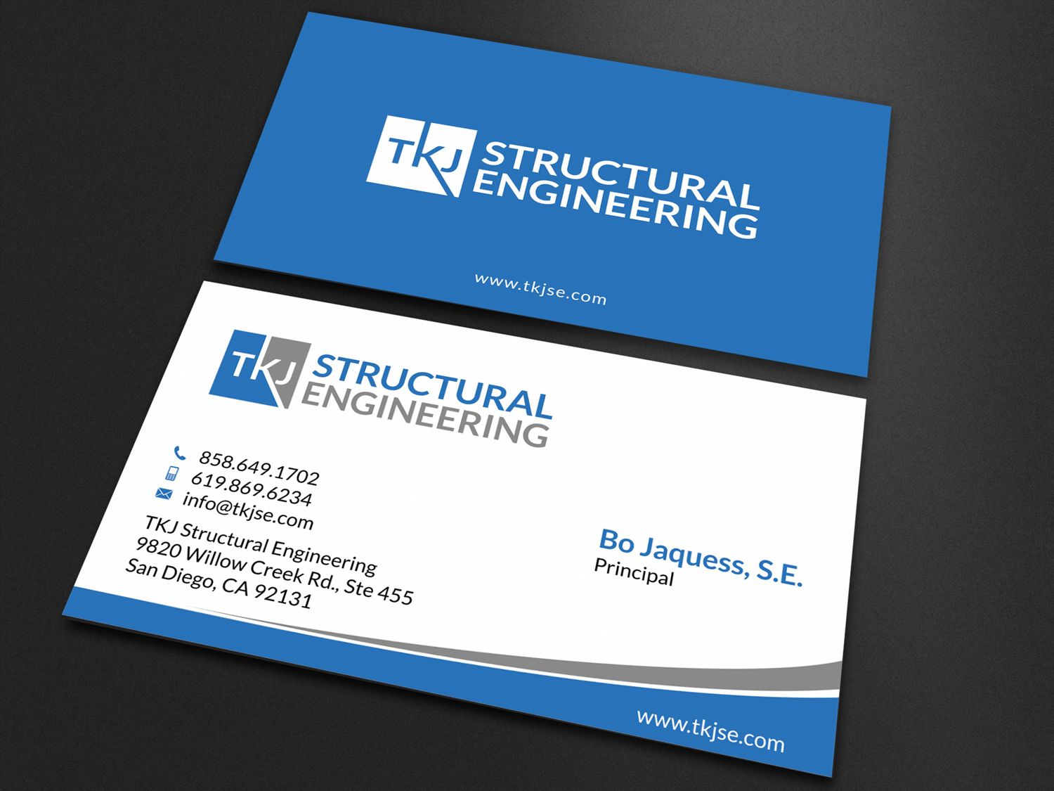 Business Card Design by SKYdesign for TKJ Structural Engineering | Design #16497232