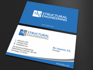 Business Card Design by SKYdesign for TKJ Structural Engineering | Design: #16497232