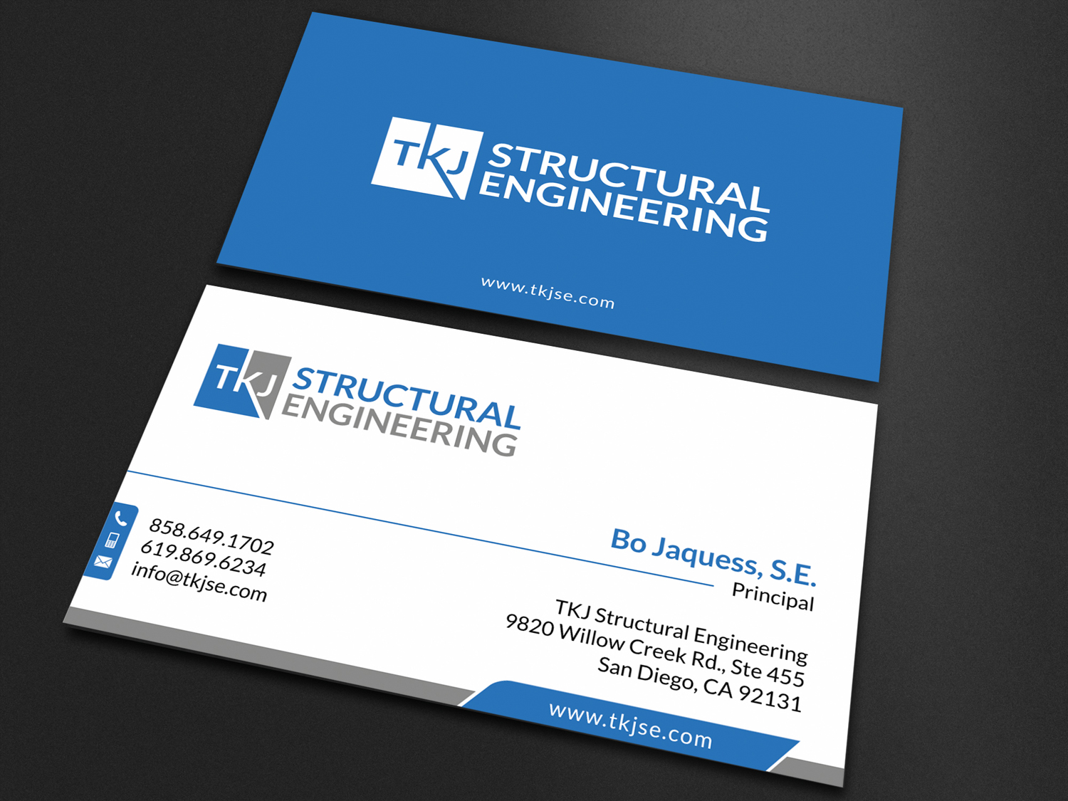 Business Card Design by SKYdesign for TKJ Structural Engineering | Design #16497233