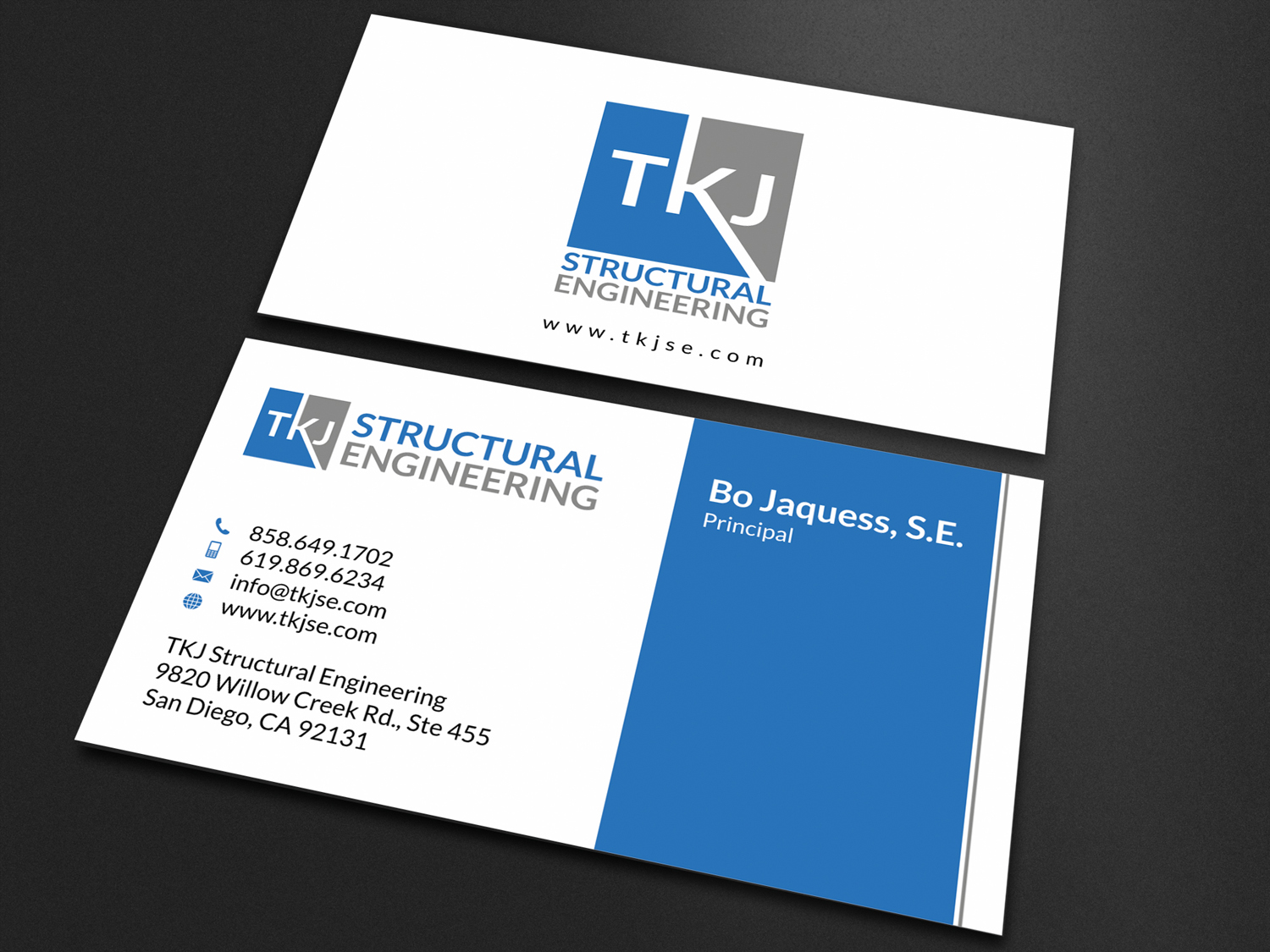 Business Card Design by SKYdesign for TKJ Structural Engineering | Design #16497238