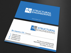Business Card Design by SKYdesign for TKJ Structural Engineering | Design: #16497241