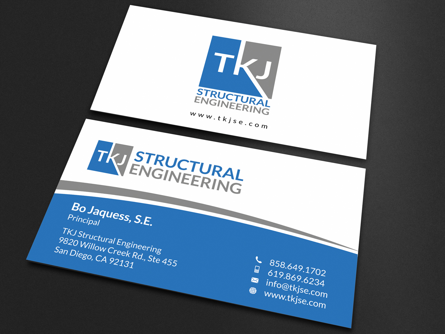Business Card Design by SKYdesign for TKJ Structural Engineering | Design #16497244