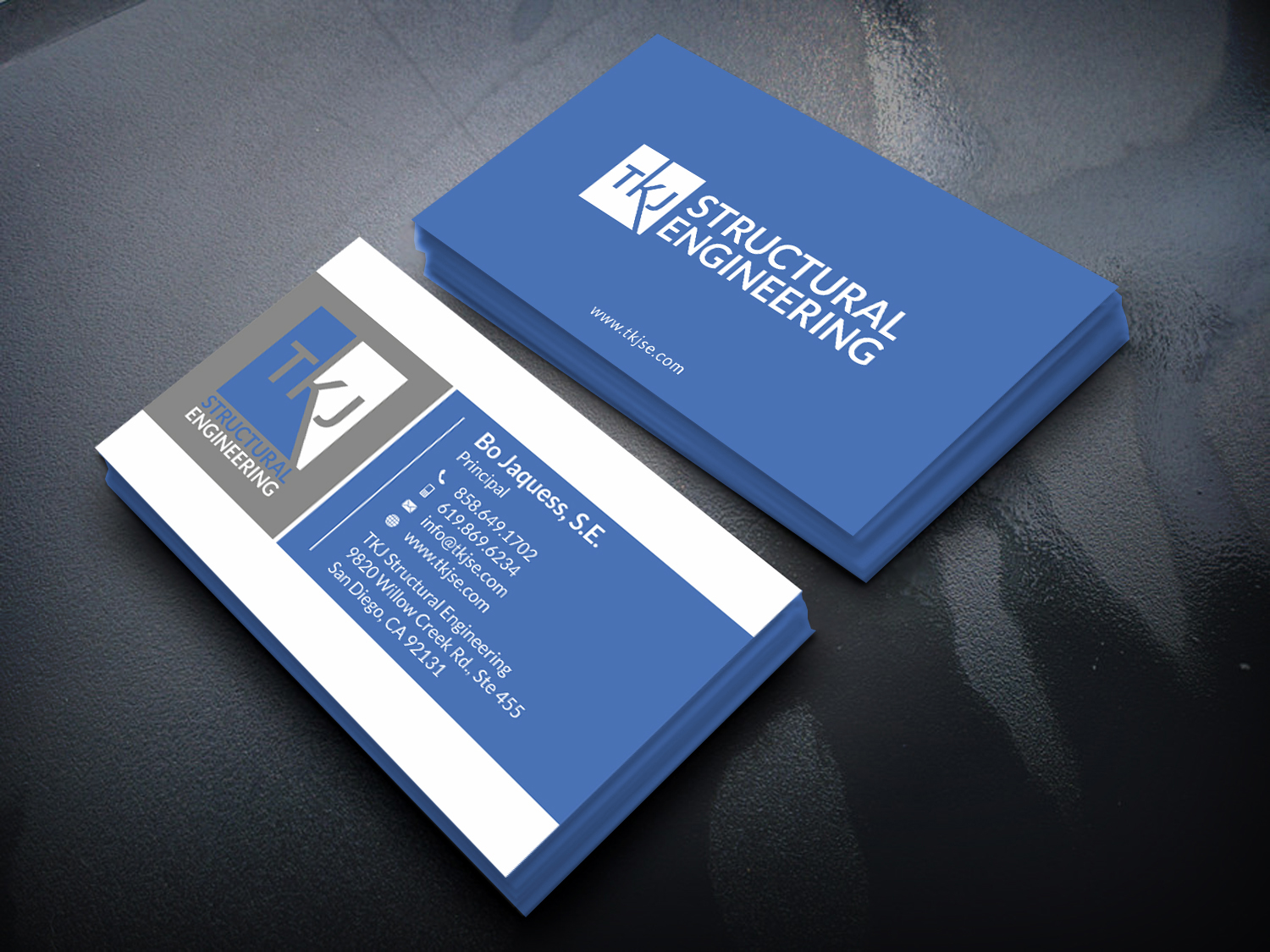 Business Card Design by SKYdesign for TKJ Structural Engineering | Design #16497245
