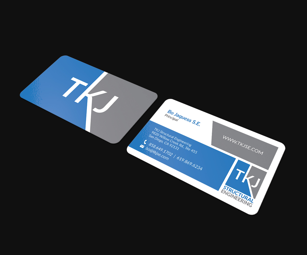 Visitenkarten-Design von JK18 für TKJ Structural Engineering | Design #16491824