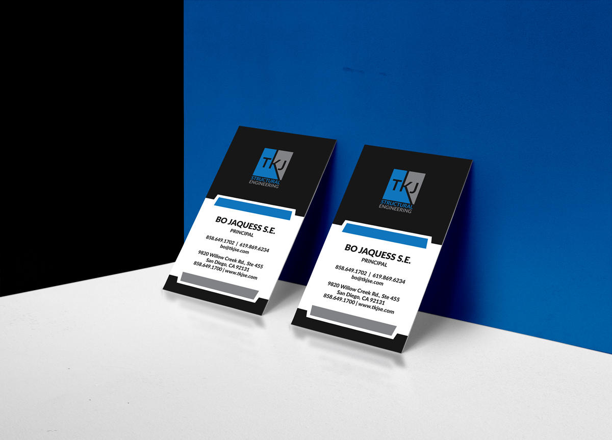 Visitenkarten-Design von JK18 für TKJ Structural Engineering | Design #16554003