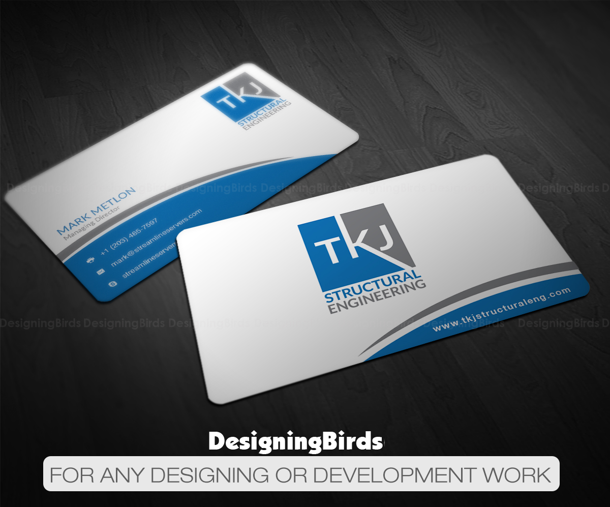 Business Card Design by Designing Birds for TKJ Structural Engineering | Design #16498071