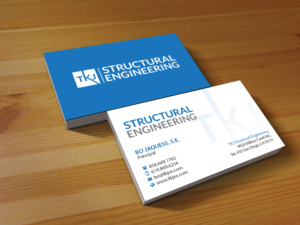 Visitenkarten-Design von Creations Box 2015 für TKJ Structural Engineering | Design: #16496153