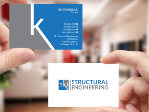 Business Card Design by Creations Box 2015 for TKJ Structural Engineering | Design: #16496177