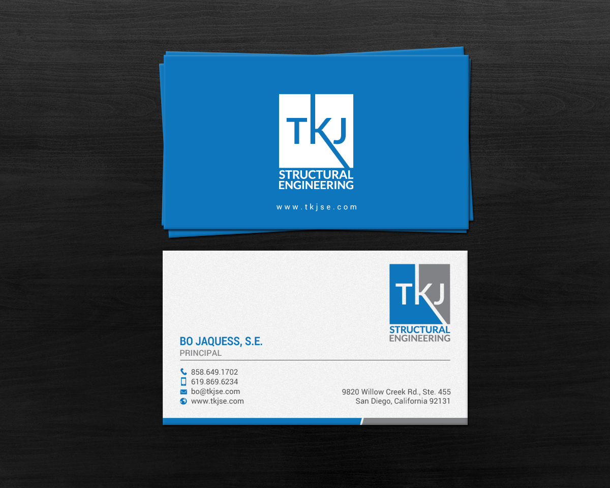Visitenkarten-Design von chandrayaan.creative für TKJ Structural Engineering | Design #16555204