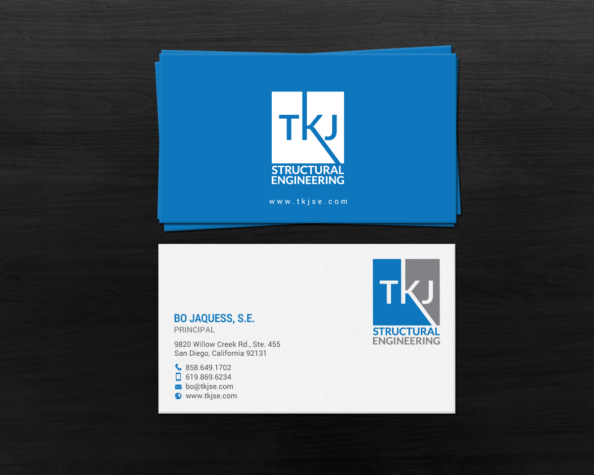 Visitenkarten-Design von chandrayaan.creative für TKJ Structural Engineering | Design #16555205
