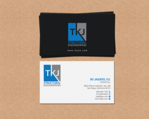 Visitenkarten-Design von chandrayaan.creative für TKJ Structural Engineering | Design: #16555206