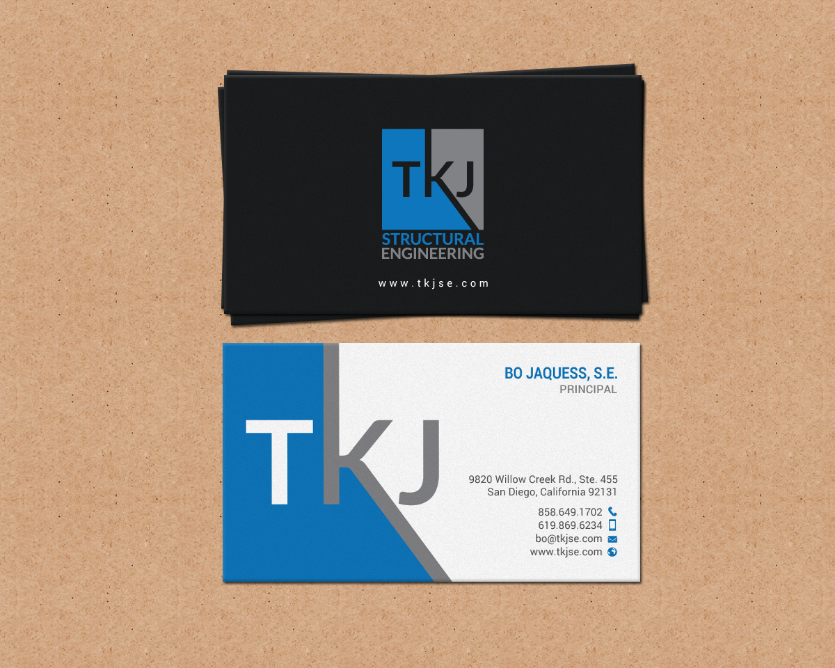 Visitenkarten-Design von chandrayaan.creative für TKJ Structural Engineering | Design #16555207