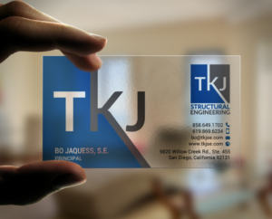 Visitenkarten-Design von chandrayaan.creative für TKJ Structural Engineering | Design: #16555221