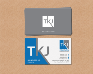 Visitenkarten-Design von chandrayaan.creative für TKJ Structural Engineering | Design: #16555222