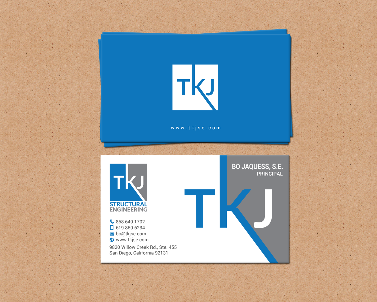 Visitenkarten-Design von chandrayaan.creative für TKJ Structural Engineering | Design #16555223