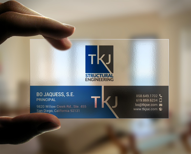 Visitenkarten-Design von chandrayaan.creative für TKJ Structural Engineering | Design #16555303