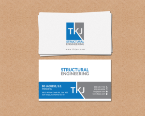 Visitenkarten-Design von chandrayaan.creative für TKJ Structural Engineering | Design: #16555304