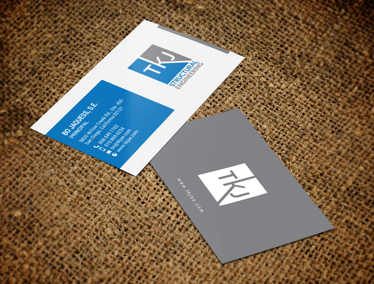 Business Card Design by chandrayaan.creative for TKJ Structural Engineering | Design #16556026