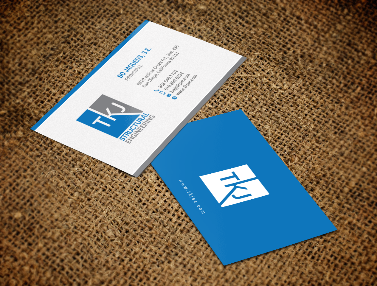 Visitenkarten-Design von chandrayaan.creative für TKJ Structural Engineering | Design #16556028