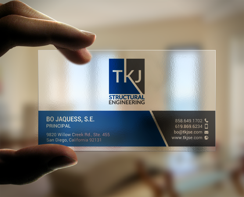 Visitenkarten-Design von chandrayaan.creative für TKJ Structural Engineering | Design #16556176