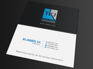 Business Card Design by chandrayaan.creative for TKJ Structural Engineering | Design #16572113